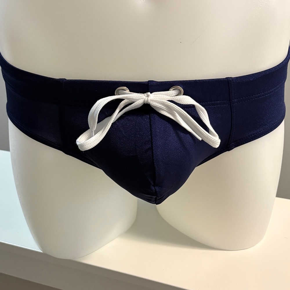 Navy Blue Men's Swim Trunks